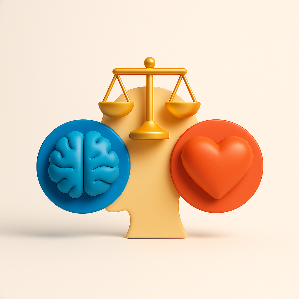 حالات العقل الثلاثة ( العاطفي – المنطقي – الحكيم ) وتوازن العقل البشرى